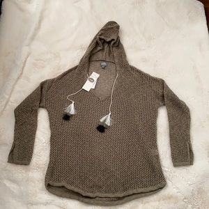 Brand new never worn Olive green sweater with hoodie. Size Small.